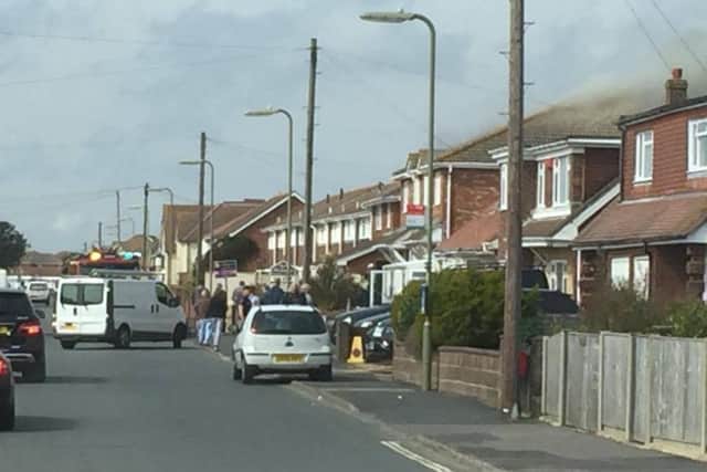 Major fire in Southwood Road, Hayling Island