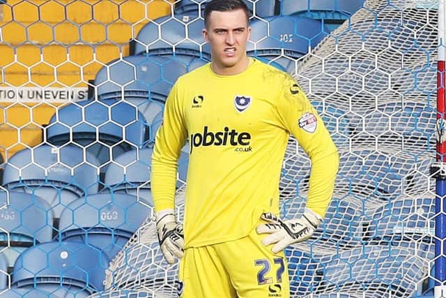 Pompey keeper Ryan Fulton Picture: Joe Pepler