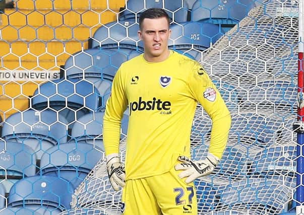 Pompey keeper Ryan Fulton Picture: Joe Pepler
