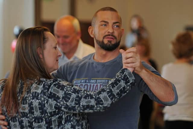 Strictly's Robin Windsor with dance teacher Bev Craig