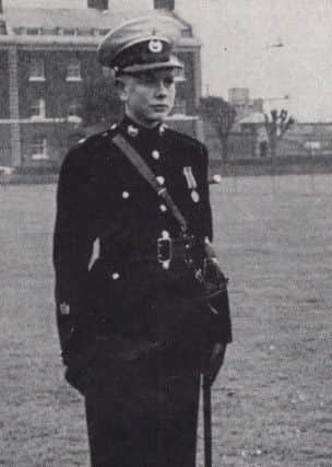 Cadet RSM J Legg  in 1961.