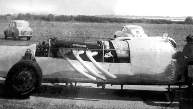 THE SPRINT Pictured at Thorney Island in 1952, here we see the Sprint fitted with a Spitfire engine.