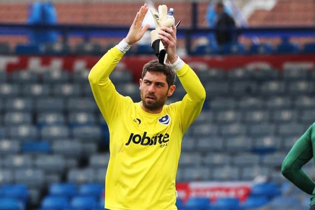 Pompey keeper Paul Jones Picture: Joe Pepler