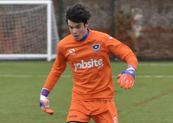 Pompey Academy goalkeeper Nick Hall Picture: Neil Marshall