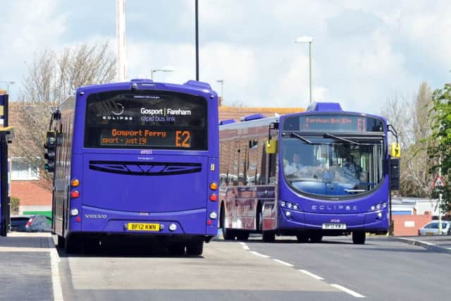 The Eclipse bus route run by First between Fareham and Gosport