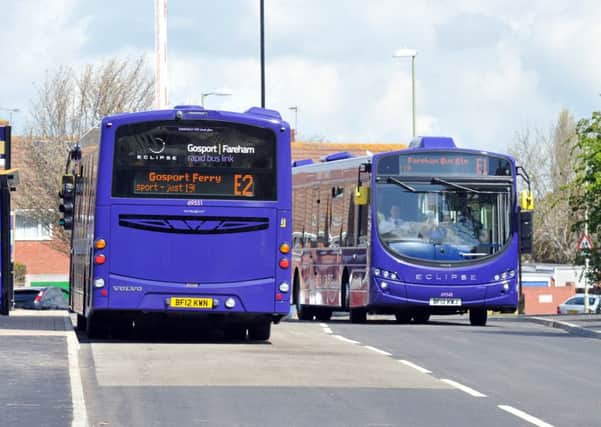 The Eclipse bus route run by First between Fareham and Gosport