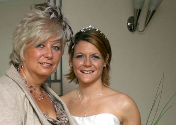 Carly Mackie with her late mother Anne Ford