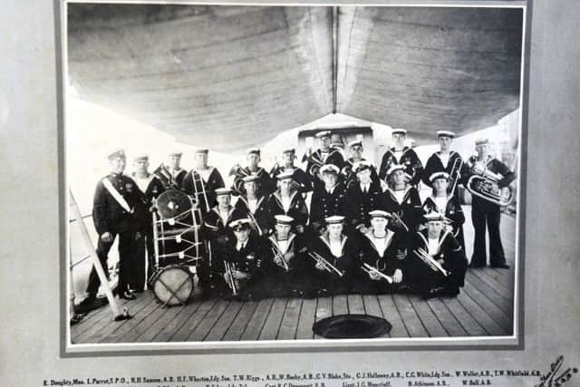 The band in HMS Despatch, 1926