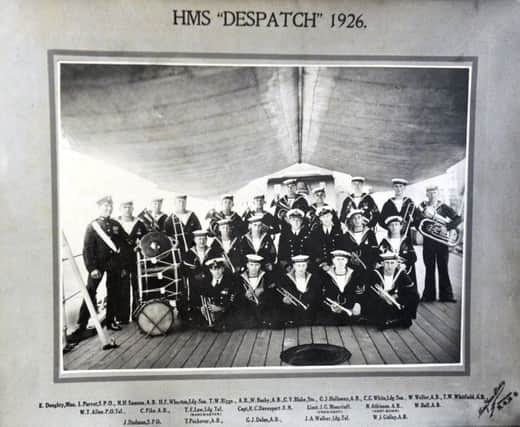 The band in HMS Despatch, 1926