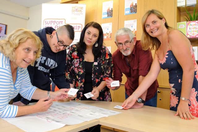 Volunteers at Home-Start Portsmouth pictured ;ast summer - from left, Susan Johnson, Quinn Capes-Ivy, Louise Stratton, John Vaughan and co-ordinator, Suzy Gage Picture: Allan Hutchings (151257-077)