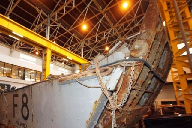 Foxtrot 8, the Falklands landing craft that will be restored for use in Portsmouth Harbour