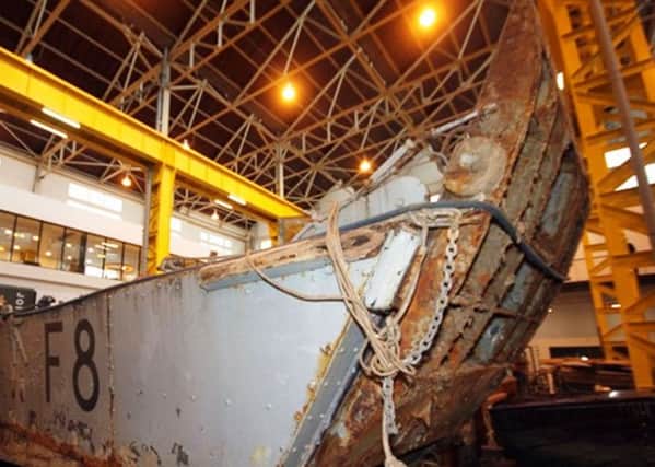 Foxtrot 8, the Falklands landing craft that will be restored for use in Portsmouth Harbour