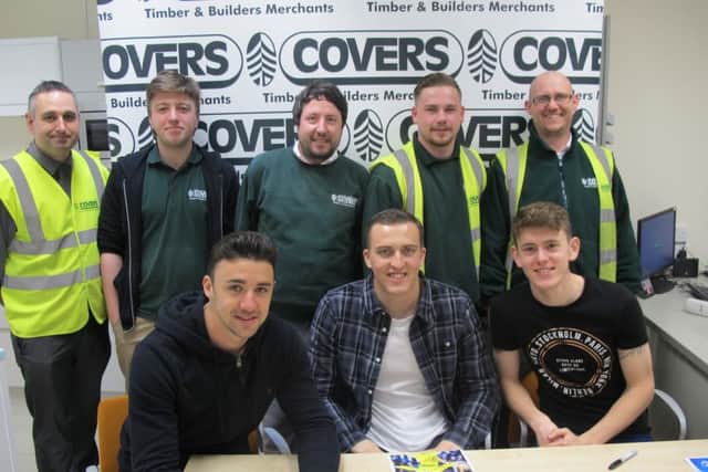 Back row, from left, Dale Lambourne, Josh Ward, Dan Kerr, Lucas Andrews and Leigh Atkinson. Front row, from left, Enda Stevens, Ryan Fulton and Ben Tollitt