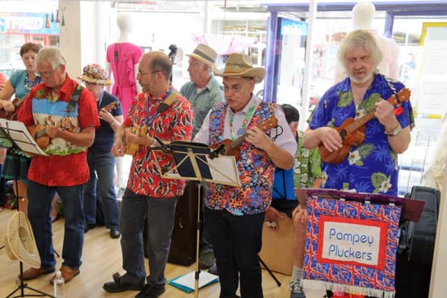Pompey Pluckers playing for Wessex Cancer Trust.  Picture: Allan Hutchings (150904-490)