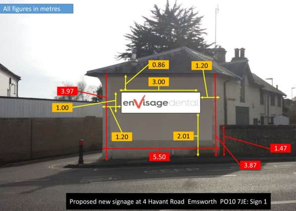 The proposed images submitted to Havant Borough Council for the signs on Havant Road, Emsworth.

Some residents are objecting as it is one of the town's oldest buildings