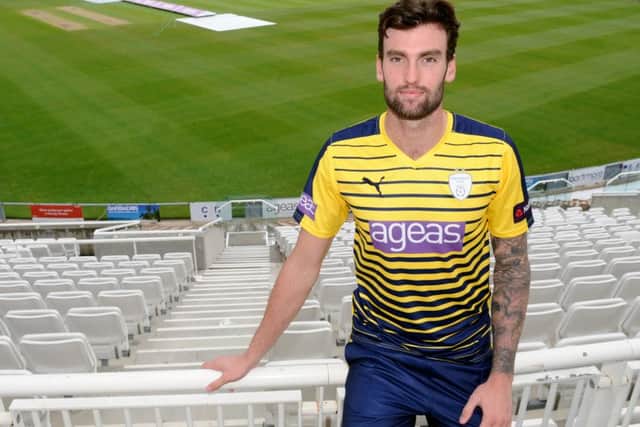Hampshire bowler Reece Topley Picture: Sarah Standing