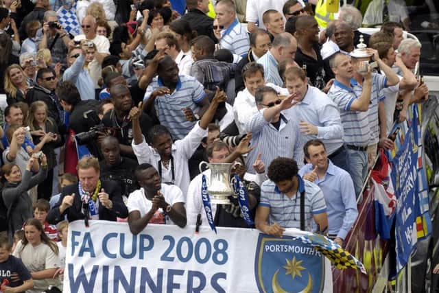 Pompey's FA Cup winners parade through the city