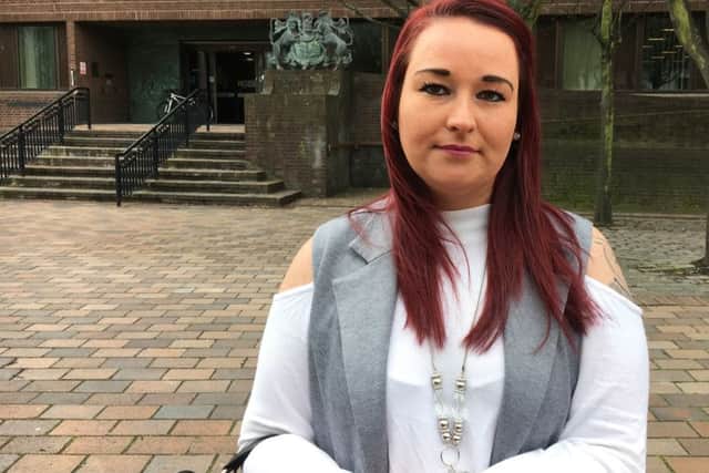 Chantelle Lewis, 26, from Fareham who Gemma Keefe wrongly accused of starting the fire