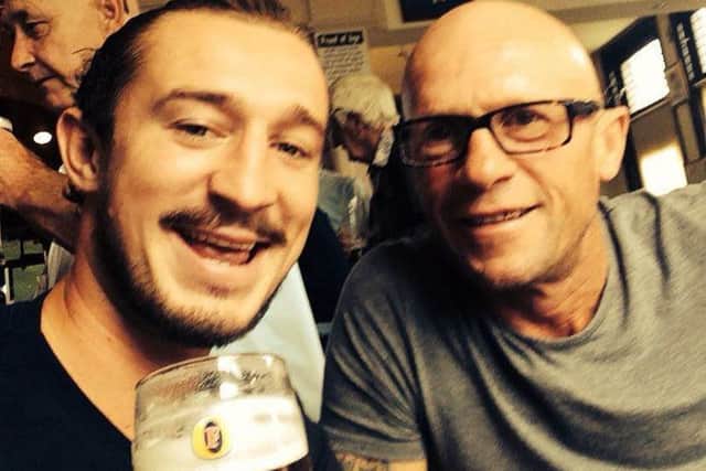 Barney Butwell with his dad Barry Butwell