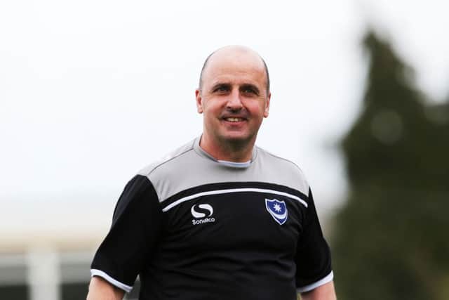 Pompey boss Paul Cook   Picture: Joe Pepler