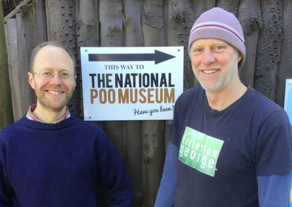 Daniel Roberts, left, and Nigel George from the Poo Museum
