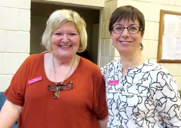 Maggi McEwan, left and Jill Cook, right