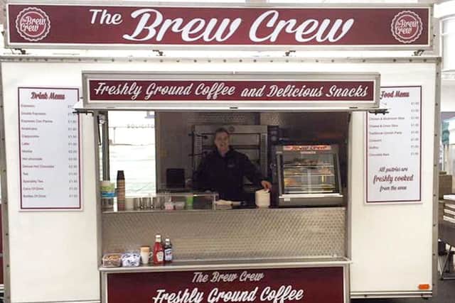 Ashley Meredith with the food trailer before it was stolen