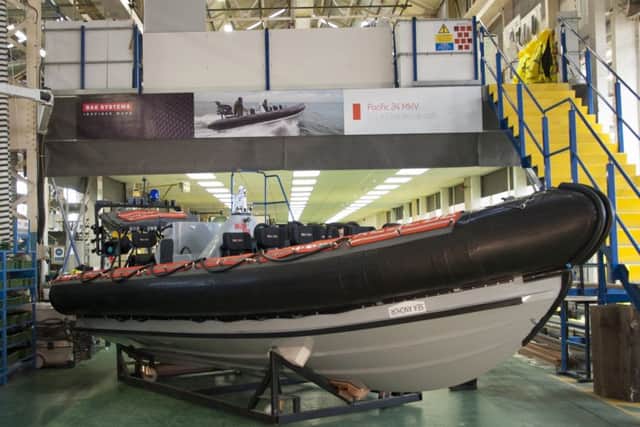 The Pacific 24 Mark 4, which has been built in the Small Boats Centre of Excellence by BAE Systems in Portsmouth
Picture: Nick Robertson