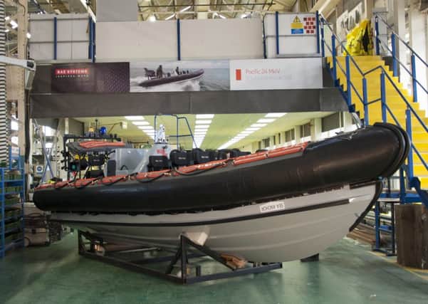 The Pacific 24 Mark 4, which has been built in the Small Boats Centre of Excellence by BAE Systems in Portsmouth

Picture: Nick Robertson