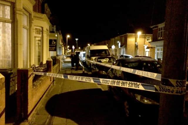 Police tape in Shearer Road, Buckland Picture: Kimberley Barber