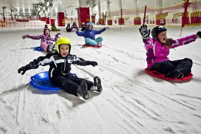 Youngsters at the Snozone in Milton Keynes