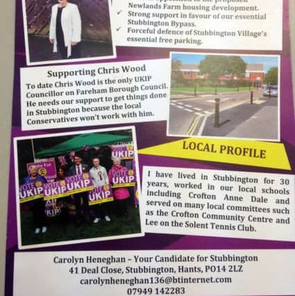 The Ukip leaflet