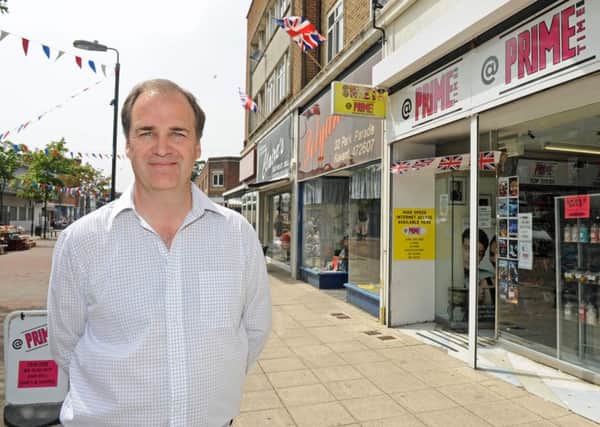 Landlord of Leigh Park shops in Park Parade Mark Smith has criticised plans to axe CCTV