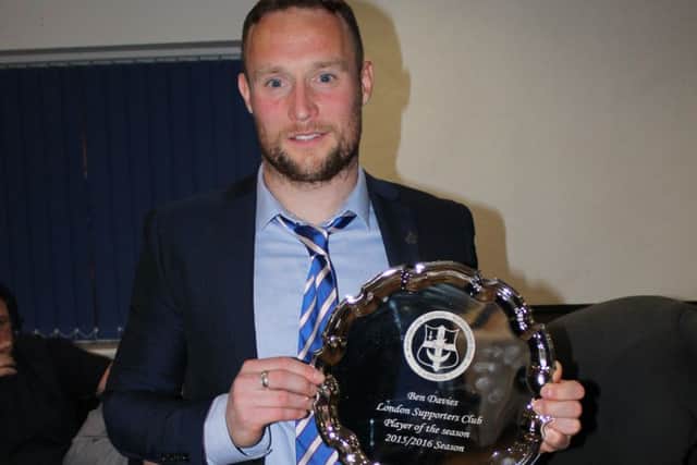 Ben Davies took the London Pompey Supporters' Club accolade