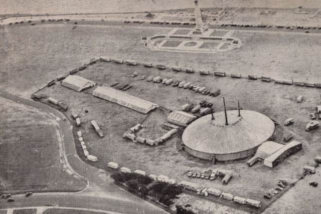 Billy Smarts circus  taking over Southsea common in the summer of 1958.