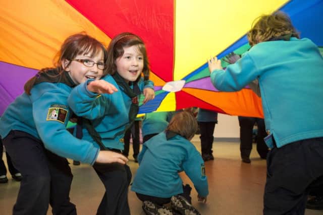 HAVING FUN Beaver Scouts from Hampshire enjoying their activities Picture: Simon Rawles