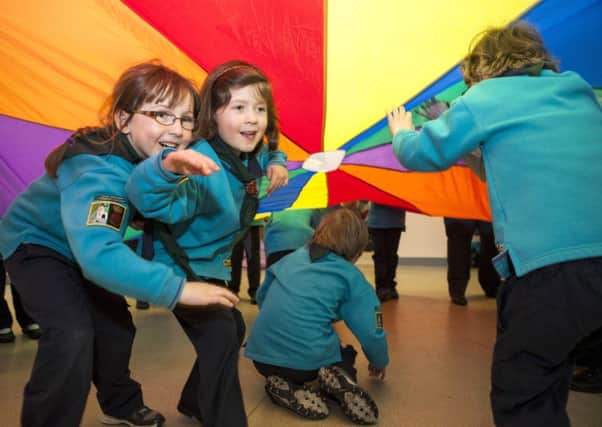 HAVING FUN Beaver Scouts from Hampshire enjoying their activities 		        Picture: Simon Rawles