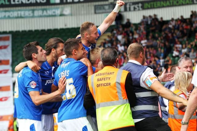 Pompey won at Plymouth in August and host the Pilgrims on Saturday in a game of great significance Picture: Joe Pepler