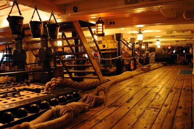 Below decks on HMS Victory