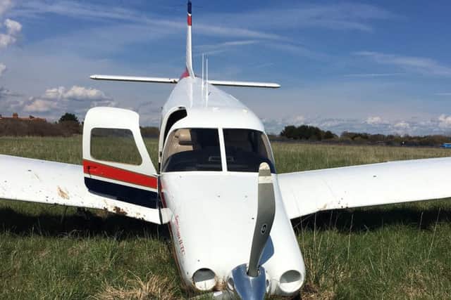 Plane crash at Daedalus airfield in Lee-on-the-Solent on Tuesday, April 12 PPP-160414-091119001
