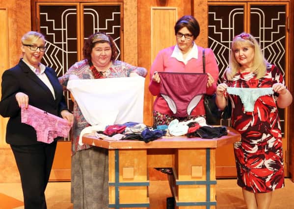 The cast of Menopause the Musical Tour 2016, from left: Ruth Berkeley, Cheryl Fergison, Rebecca Wheatley and Linda Nolan