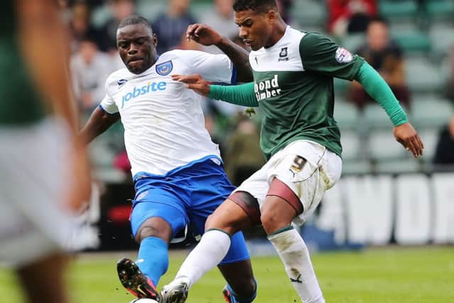 Plymouth striker Reuben Reid Picture: Joe Pepler