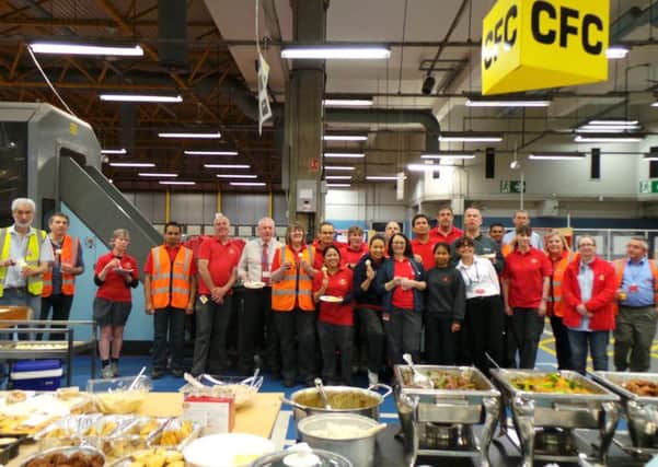 Royal Mail staff in Portsmouth held a gathering to say farewell to the city mail centre