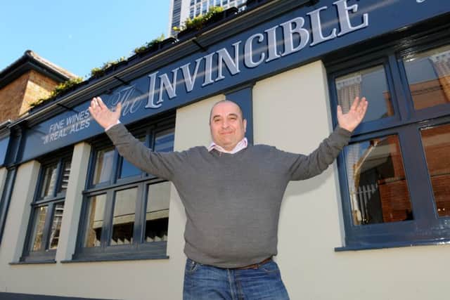 Steve Hudson, who also runs the Shepherd's Crook, Wicor Mill and Milton Arms, has taken over The Invincible on behalf of Enterprise Inns
Picture: Sarah Standing (160613-2656)