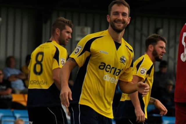 Gosport Borough striker Justin Bennett          Picture: Ally Mac Photography