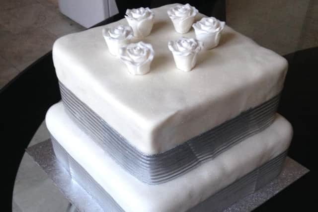 The cake baked by grandson James