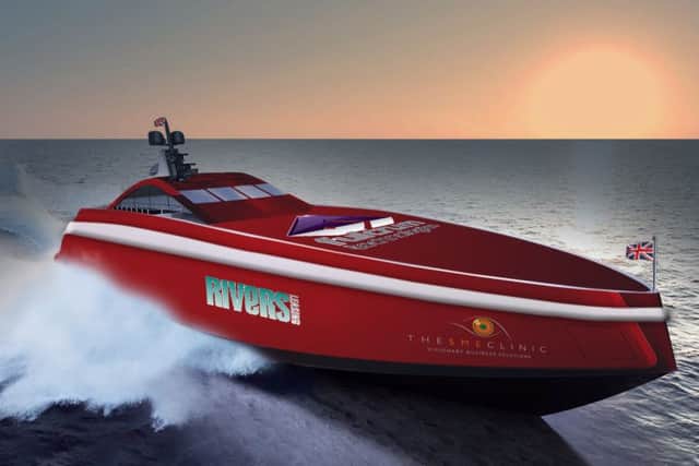 Picture of the new boat ocean racing legend Alan Priddy hopes to break world record with