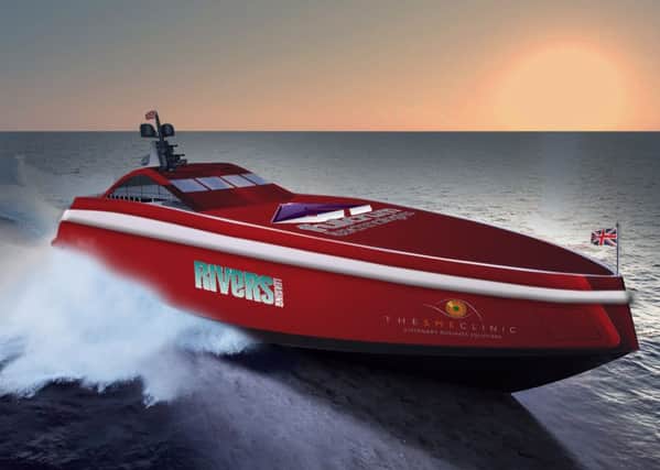 Picture of the new boat ocean racing legend Alan Priddy hopes to break world record with