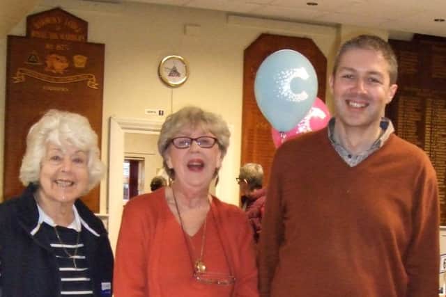 Betty Durrant, Eileen Burns and author Fergus McNeill