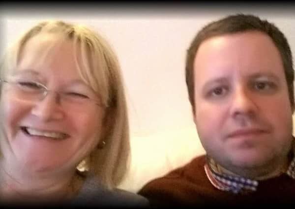 L-R Sheila and Adam Maskell. Adam is in a critical condition after he was involved in a collision with a car in Portsmouth